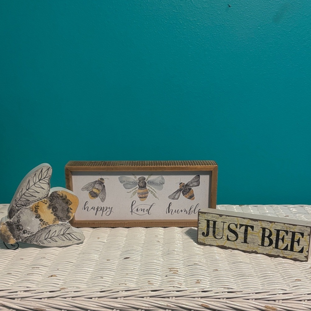 Just Be Rustic Yellow and Black Sign